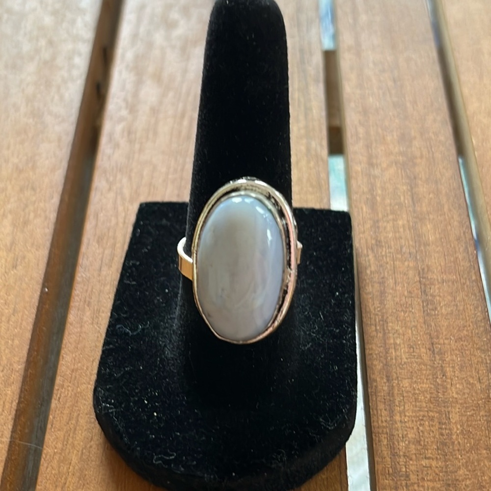 Rainbow Moonstone Genuine Gemstone Ring